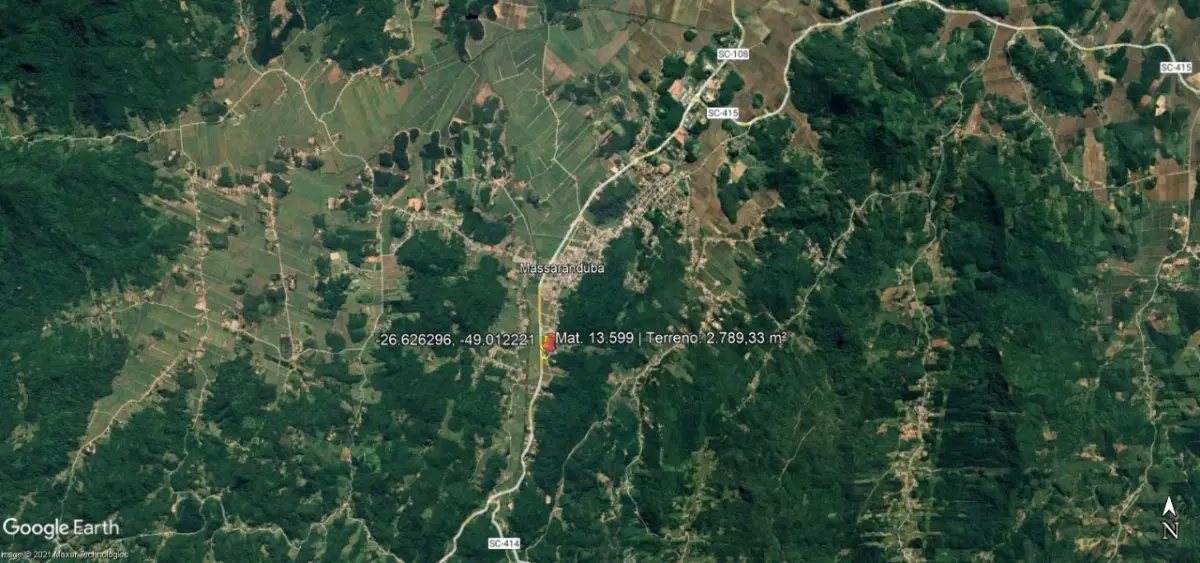Imóvel Comercial em frente a SC-108, em Massaranduba - SC