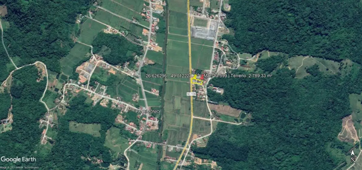 Imóvel Comercial em frente a SC-108, em Massaranduba - SC
