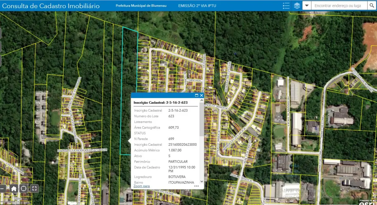 Imóvel 34.937,76m², R. Botuvera, S/N, Itoupavazinha, Blumenau - SC, 89066-360.