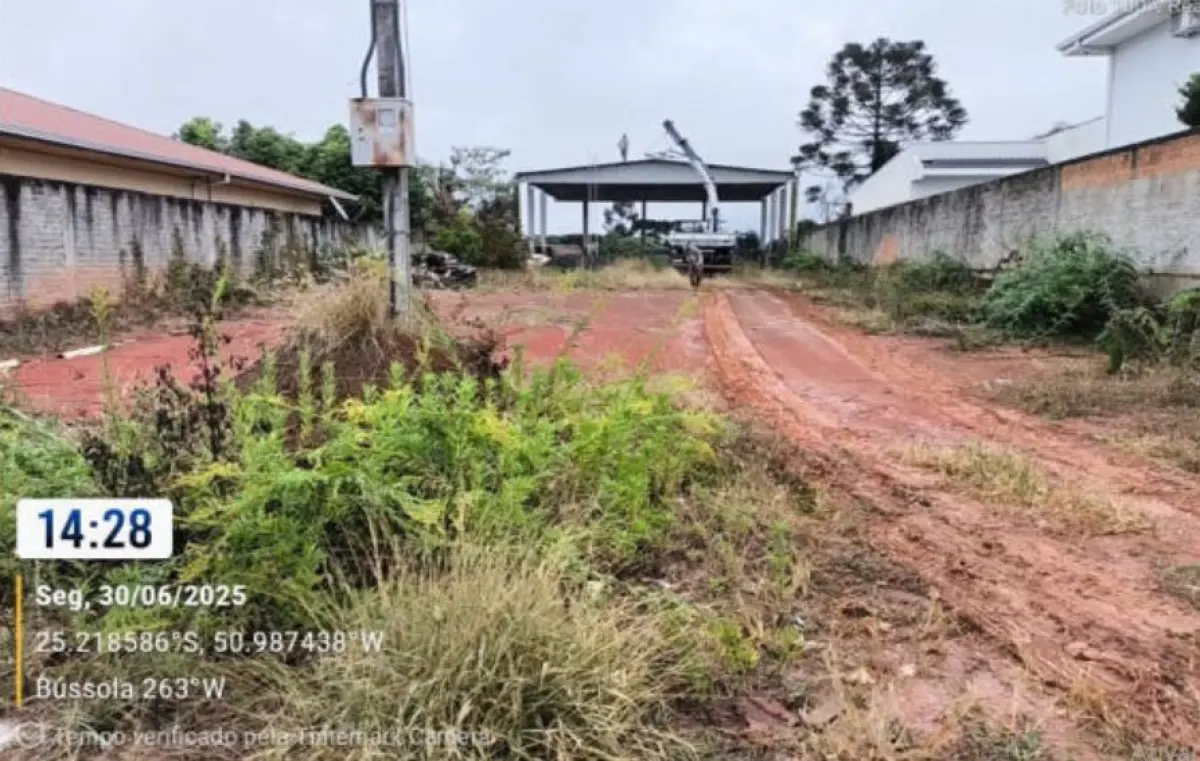 LOTE 0024 - Imóvel 911m², Rua Capitão João Alves David, S/N, Bairro Centro, na cidade de Prudentópolis - PR