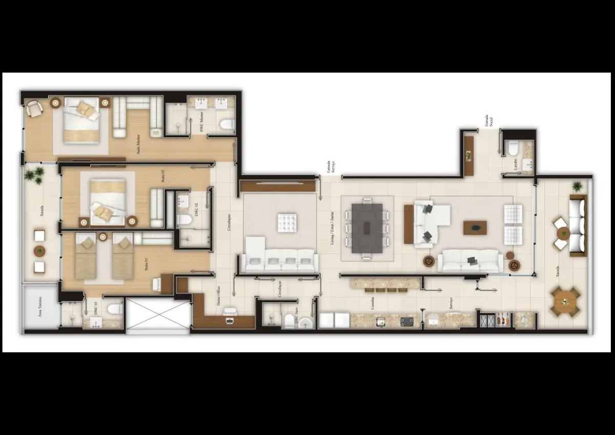 LOTE 0002 - Apartamento de n°1112, 11º pavimento, do Residencial Plaza Monet e suas garagens