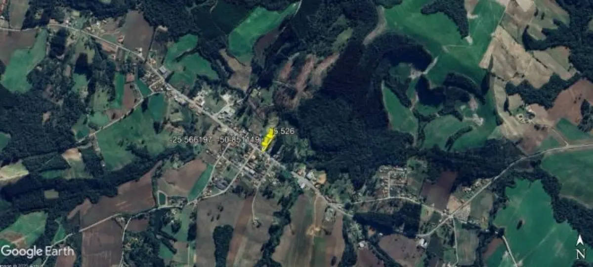 LOTE 001 - Terreno de 1.750,00 m², na RODOVIA EDGARD ANDRADE GOMES, 700, Guamirim, em IRATI / SC,