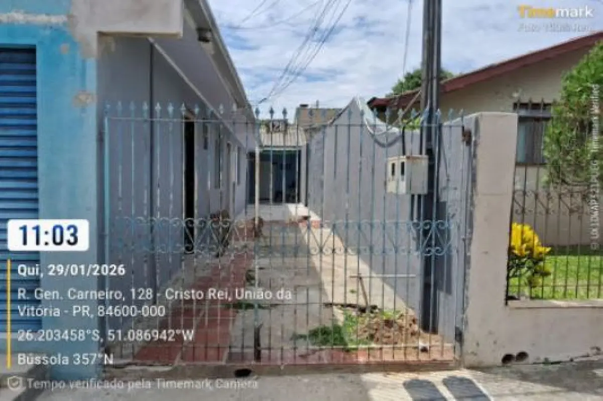 LOTE 001 - Casa na rua Rua General Carneiro, 128, Bairro Cristo Rei, na cidade de União da Vitória - PR