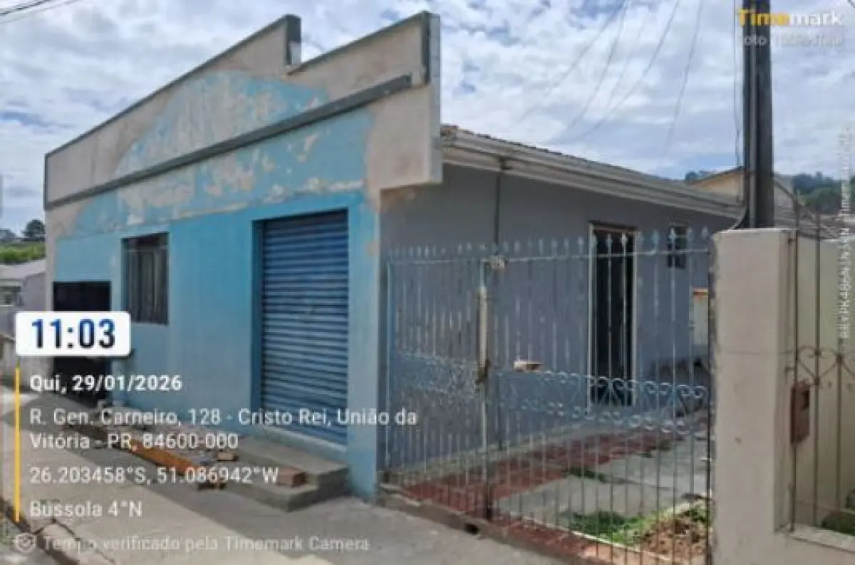 LOTE 001 - Casa na rua Rua General Carneiro, 128, Bairro Cristo Rei, na cidade de União da Vitória - PR
