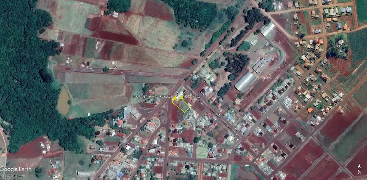 LOTE 001 - Terreno de 1.485,42 m², situado na rua Padre Cristóvão de Mendonça, S/Nº, São Miguel das Missões