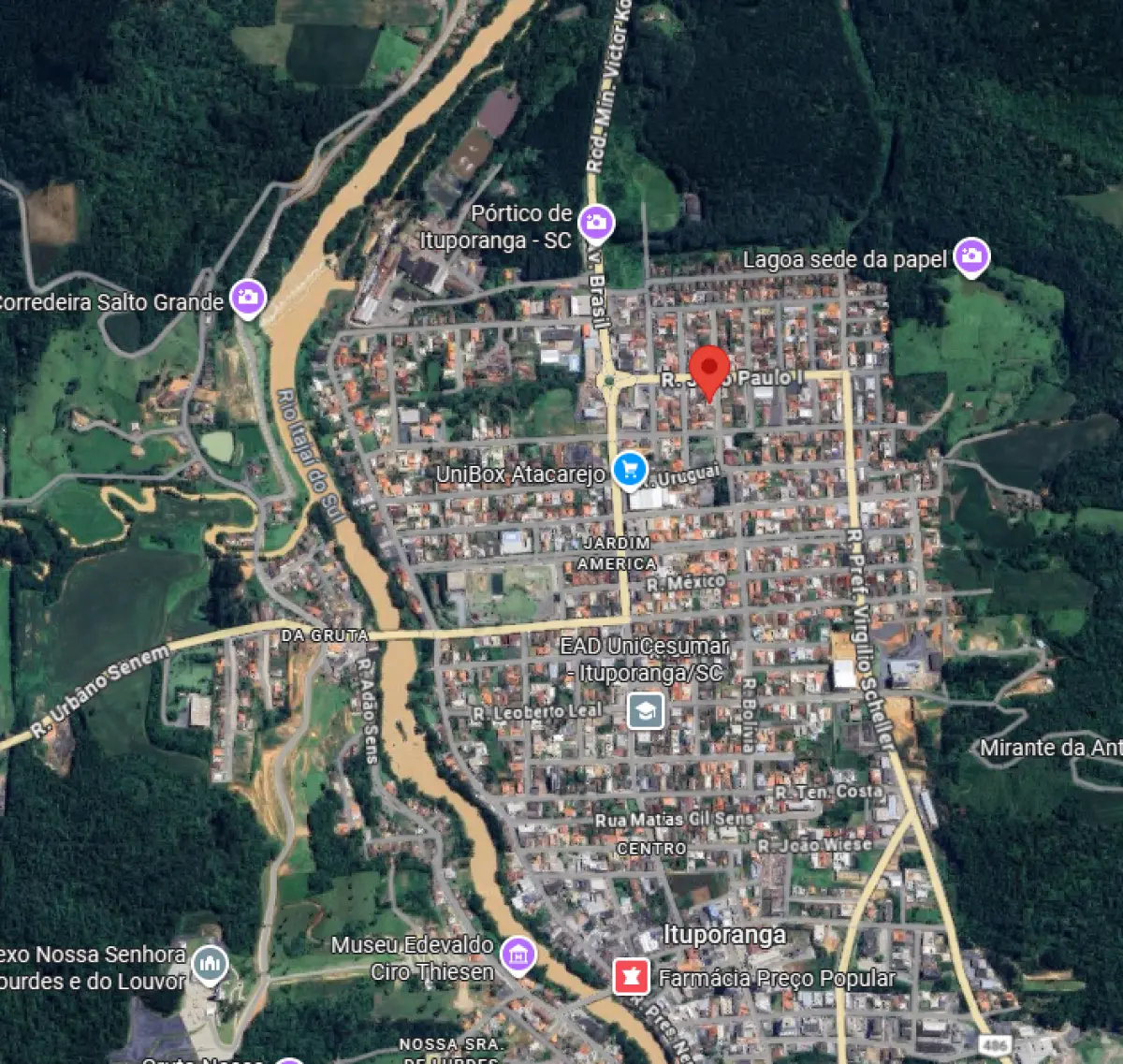 LOTE 001 - Imóvel Rua Zeno Scharff, S/Nº, Santo Antônio, em Ituporanga/SC