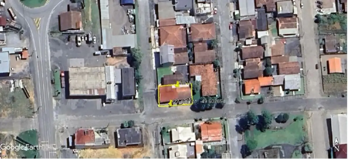 LOTE 001 - Imóvel na Rua Irineu Bornhausen e Rua Ludwina Sens, S/Nº, Santo Antonio, em Ituporanga/SC,