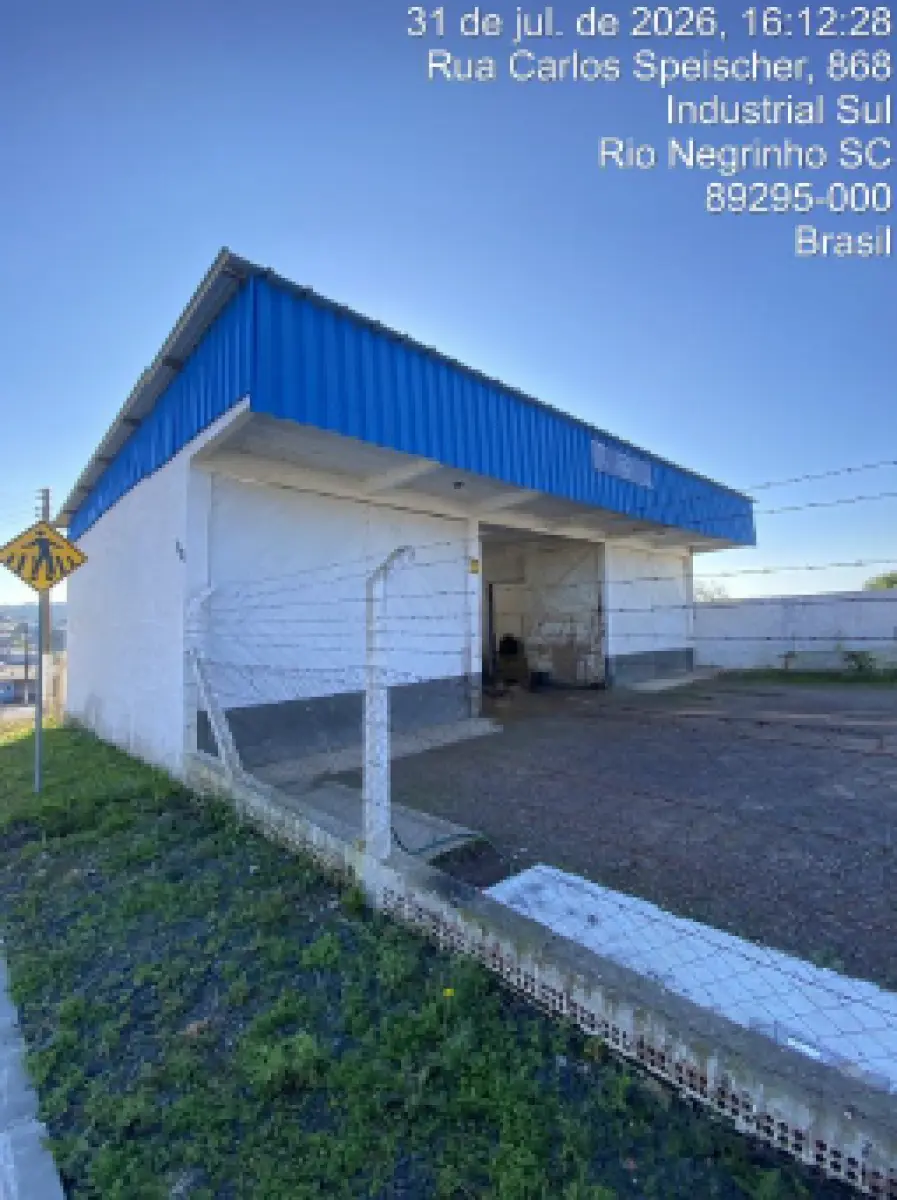 LOTE 001 - Galpão Rua Carlos Speicher, esquina com a Rua Olga, Vila Nova, Rio Negrinho/SC
