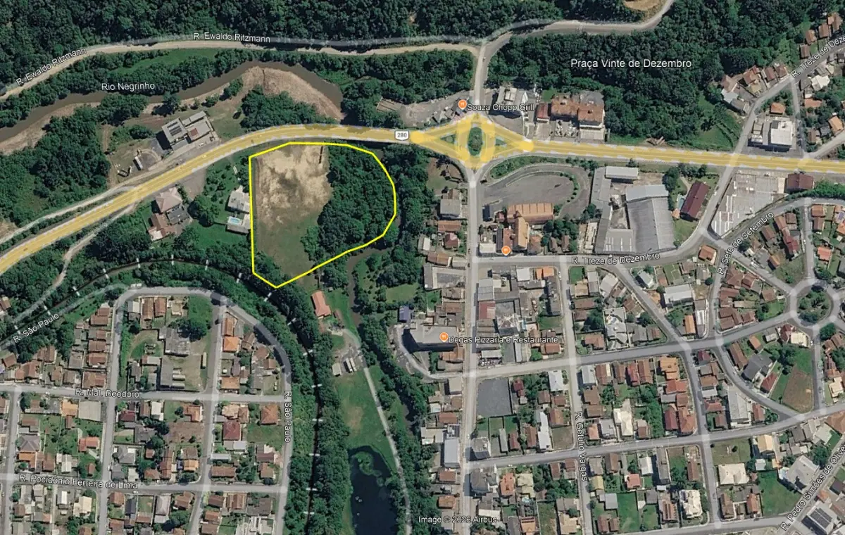 LOTE 002 - Terreno 15.582,69 m², na Rodovia BR-280, S/N, Bairro Bela Vista, em Rio Negrinho/ SC.
