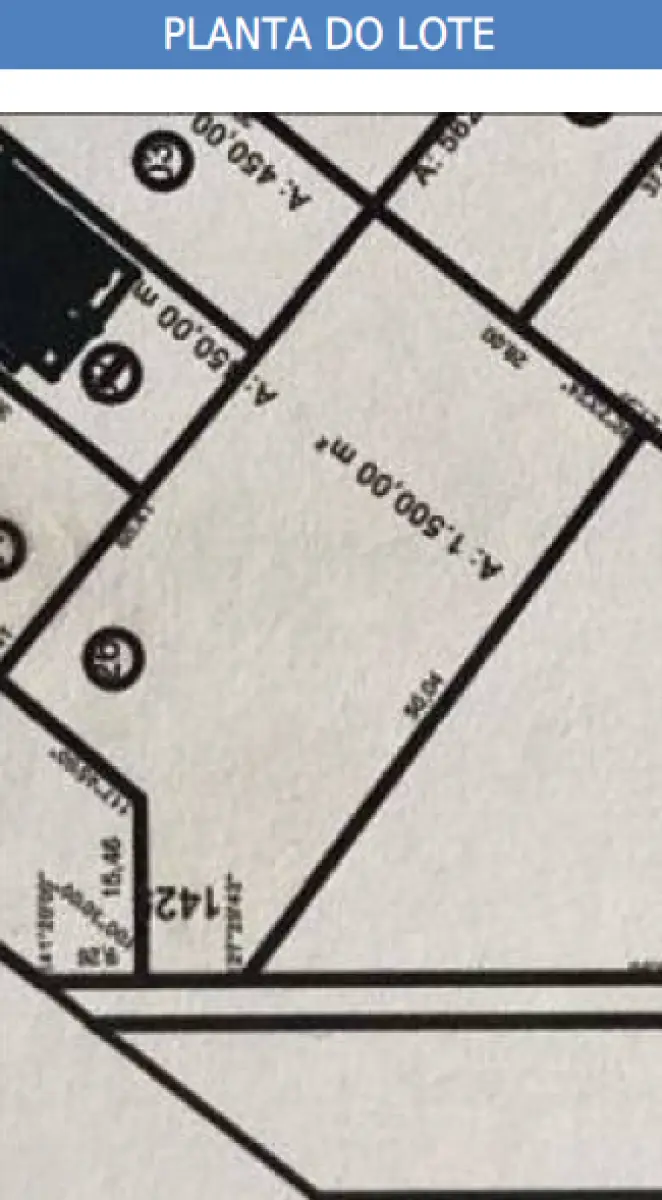 LOTE 001 - Terreno de 1.485,42 m², situado na rua Padre Cristóvão de Mendonça, S/Nº, São Miguel das Missões