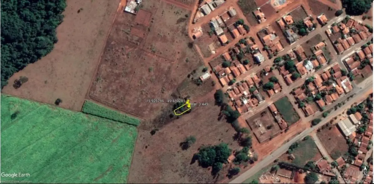 LOTE 005 - Terreno 393,50m²,  na RUA 50, esquina com a rua 43, S/N, Lote n° 07 da Qd 61, Loteamento São Sebastião, em Itaguari/GO,