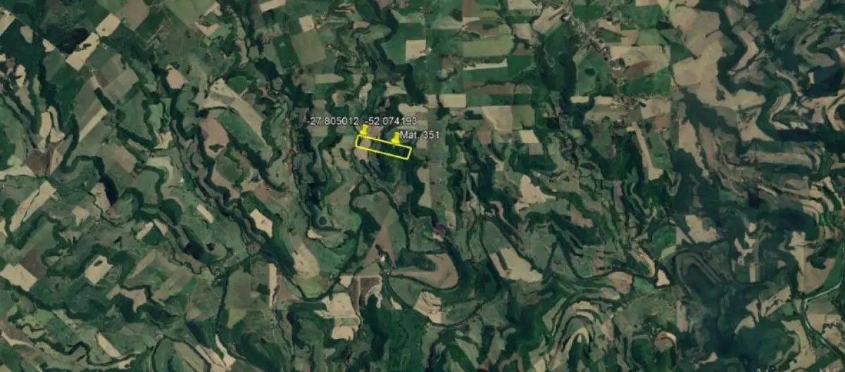 LOTE 001 - Terreno de 10,0000 ha, localizado na Linha 1, Lote Rural nº 49, Rio dos Índios (Interior), em Floriano Peixoto/RS