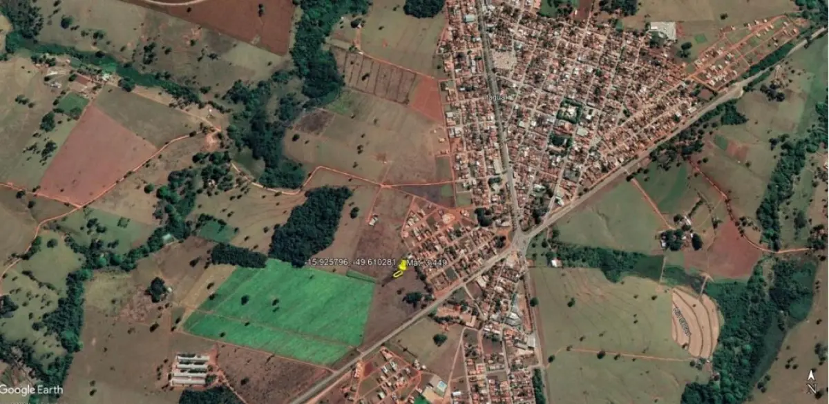LOTE 005 - Terreno 393,50m²,  na RUA 50, esquina com a rua 43, S/N, Lote n° 07 da Qd 61, Loteamento São Sebastião, em Itaguari/GO,