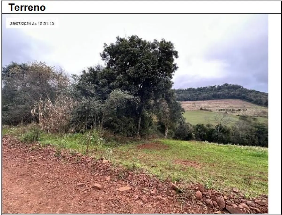 LOTE 001 - Terreno de 10,0000 ha, localizado na Linha 1, Lote Rural nº 49, Rio dos Índios (Interior), em Floriano Peixoto/RS