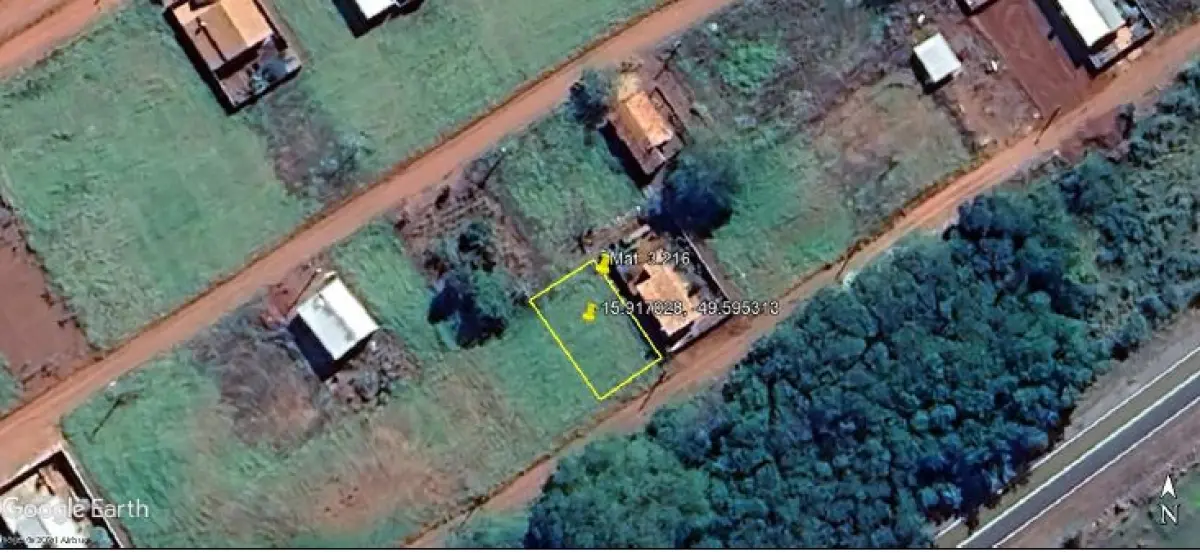 LOTE 006 - Terreno 250,00 m², Rua Pinheiro, S/N, Lote nº 33, da Quadra 08, no loteamento Residencial Conquista, Residencial Conquista, em Itaguari/GO,