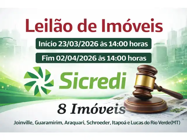 Leilão Imóveis na Região Norte de Santa Catarina