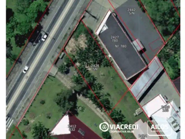 Leilão Viacredi- 1ª Praça- Terreno 531m², Rua Dr. Blumenau, Bairro do Sol, Indaial/SC.