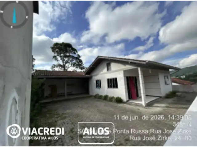 Leilão Viacredi- 1 ª Praça- Casa, Rua José Zirke, 190, Primeiro de Maio, Brusque/SC.