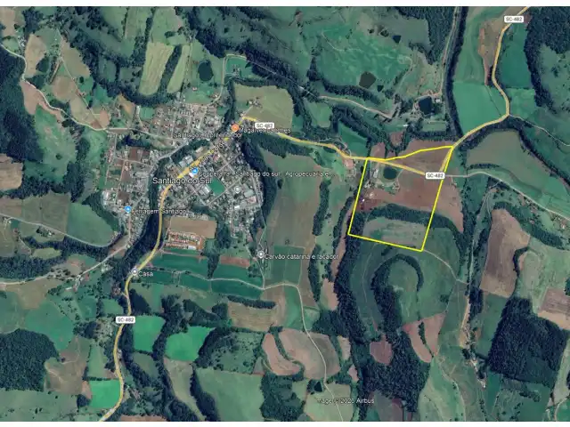 Leilão- Vara Única Quilombo- 2ª praça- Parte do lote rural nº 10, da Fazenda Saudades, 210.000,00m², na cidade de Santiago do Sul/SC