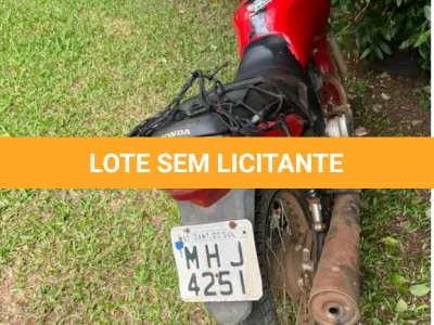 LOTE 001 - Honda/CG 150 Titan MIX Es, placa MHJ4251, cor vermelha, ano de fabricação 2009, ano modelo 2010