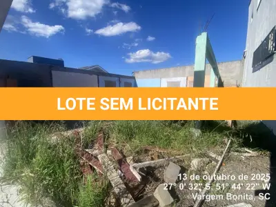 LOTE 001 - Imóvel 300,00 m², na Rua dos Crisantemos, S/Nº, Lote Nº06 da quadra C – Loteamento Bela Vista I, Bairro Centro, em Vargem Bonita/SC