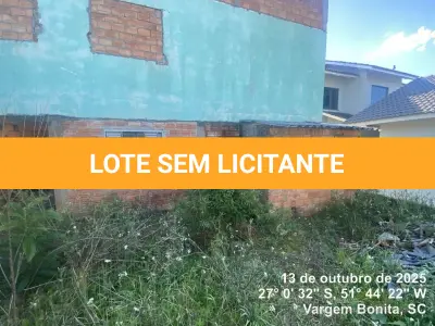 LOTE 001 - Imóvel 300,00 m², na Rua dos Crisantemos, S/Nº, Lote Nº06 da quadra C – Loteamento Bela Vista I, Bairro Centro, em Vargem Bonita/SC
