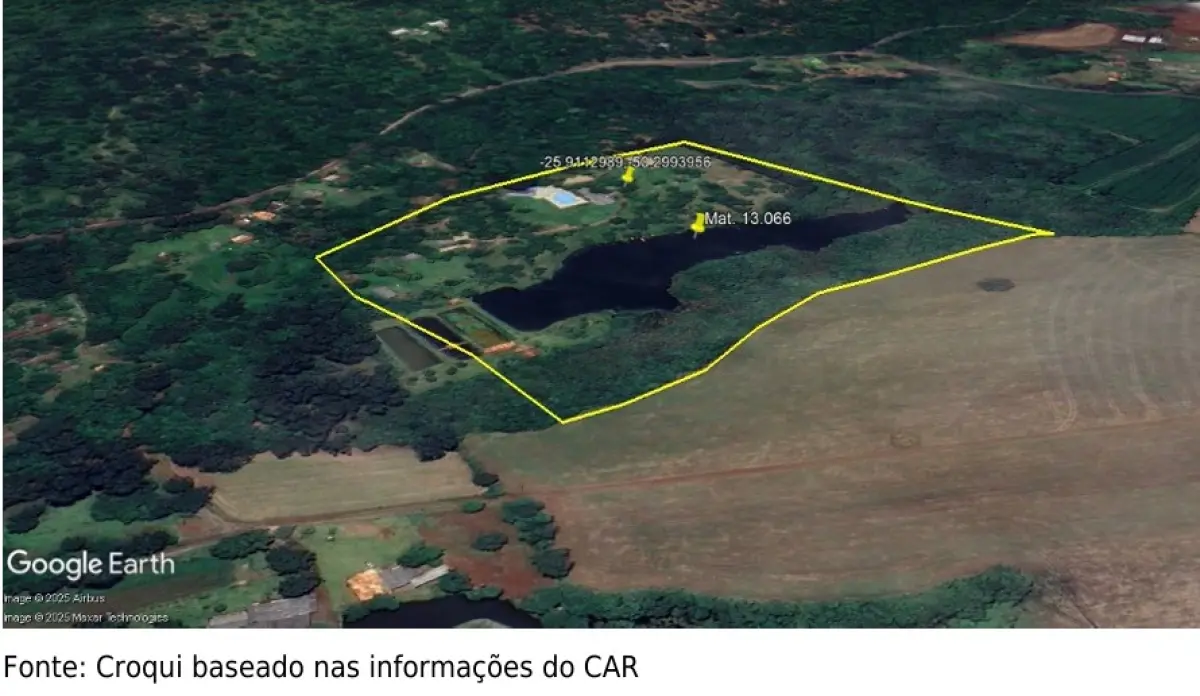 LOTE 001 - Terreno de  9,680000 ha, Localidade de Retiro, S/N, Vargem Grande, Zona Rural, em São Mateus do Sul/PR
