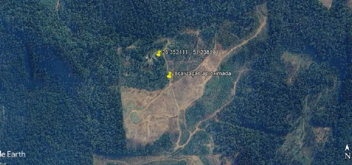 LOTE 033 - Terreno 13,31 ha, localizado na Colônia Nova Galícia, s/n, na Zona Rural de Porto União/SC.
