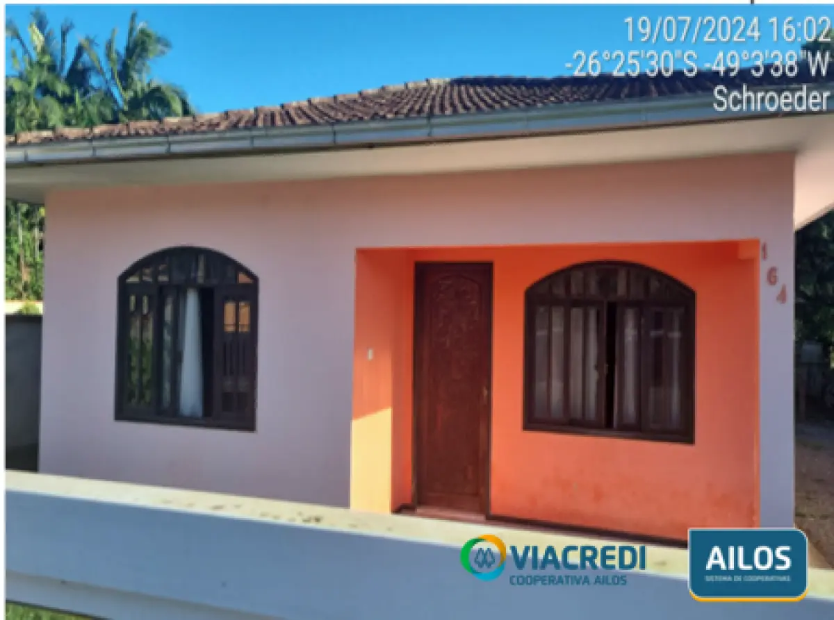 LOTE 001 - Casa na rua Expedicionário Osvaldo Kanzler, 164, Schroeder - SC.