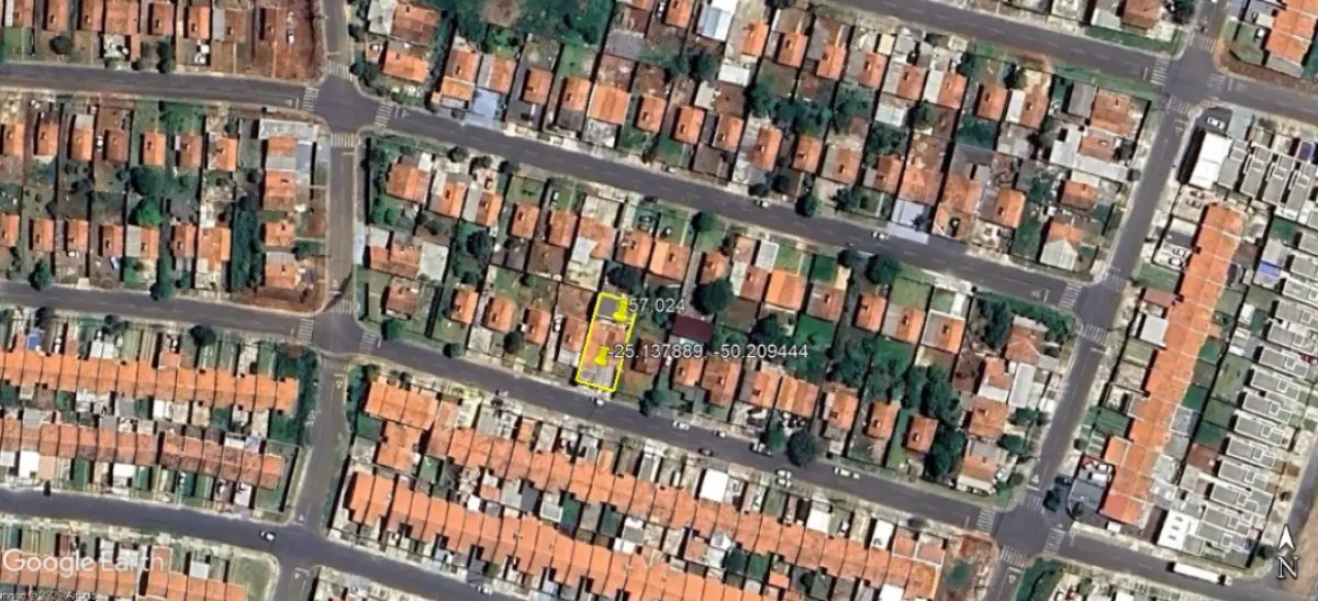 LOTE 000 - Imóvel na Rua Rosa Schoemberger, N° 124, Contorno, Ponta Grossa/ PR.