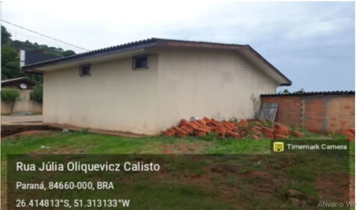 LOTE 007 - Imóvel comercial Rua Julia Olinquevicz Calisto, nº 205, Planalto, General Carneiro- PR.
