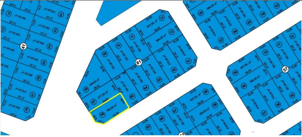 LOTE 005 - Terreno 393,50m²,  na RUA 50, esquina com a rua 43, S/N, Lote n° 07 da Qd 61, Loteamento São Sebastião, em Itaguari/GO,