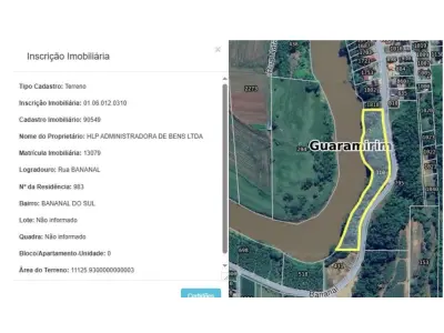 LOTE 004 - Dois imóveis Urbanos, na Estrada do Bananal, Guaramirim/SC.