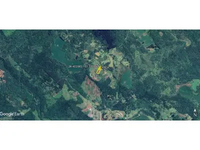 LOTE 001 - Imóvel 5.145,46 m², Rua Projetada A, S/Nº, lote n°12 da quadra n°02, Bairro Jangada do Sul em General Carneiro/PR
