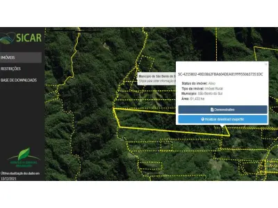 LOTE 002 - Área rural de Mata Fechada, com 614.300,00 m², na Estrada Rio Natal (Humboldt), São Bento do Sul - SC