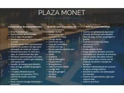 LOTE 0002 - Apartamento de n°1112, 11º pavimento, do Residencial Plaza Monet e suas garagens