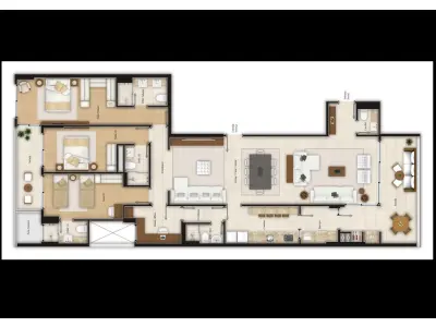 LOTE 0002 - Apartamento de n°1112, 11º pavimento, do Residencial Plaza Monet e suas garagens