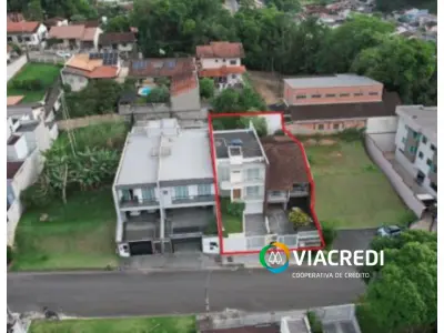 LOTE 001 - Imóveis na Rua Mario Marcelo Werplotz, nº 289 (Casa 01) e 291 (Casa 02),  Tribess, Bluemau/SC.