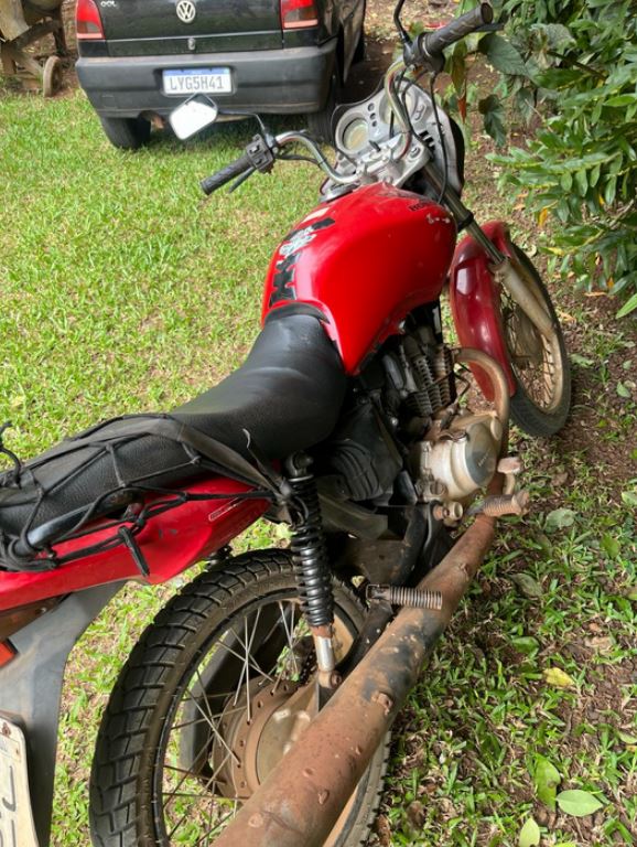 Leilão Vara Única Quilombo- 2ª Praça- Honda/CG 150 Titan MIX Es, placa MHJ4251, cor vermelha, ano de fabricação 2009, ano modelo 2010