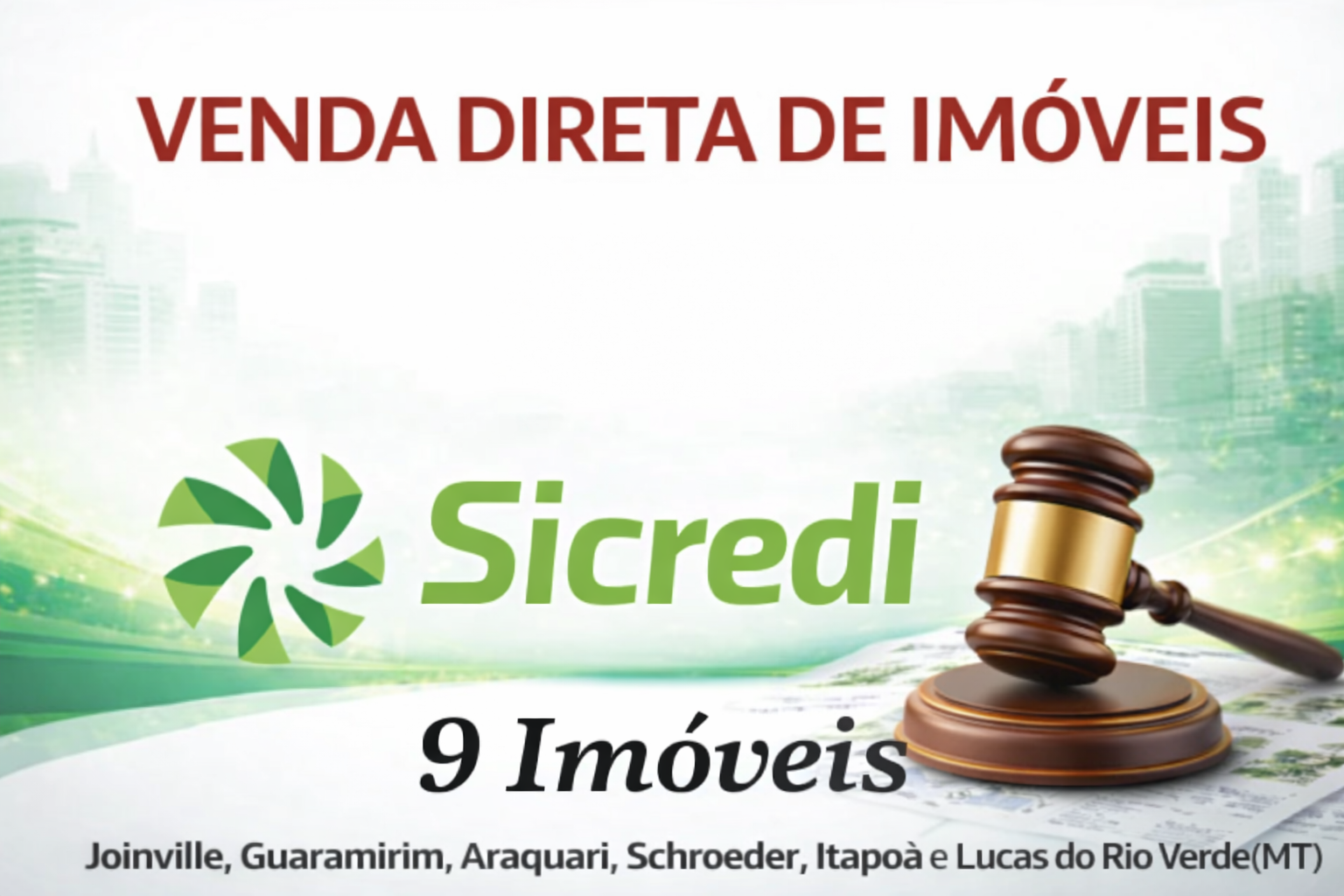 Venda direta Imóveis na Região Norte de Santa Catarina