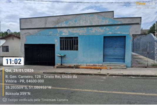 Leilão Civia-1ª Praça- Casa na rua Rua General Carneiro, 128, Bairro Cristo Rei, na cidade de União da Vitória - PR