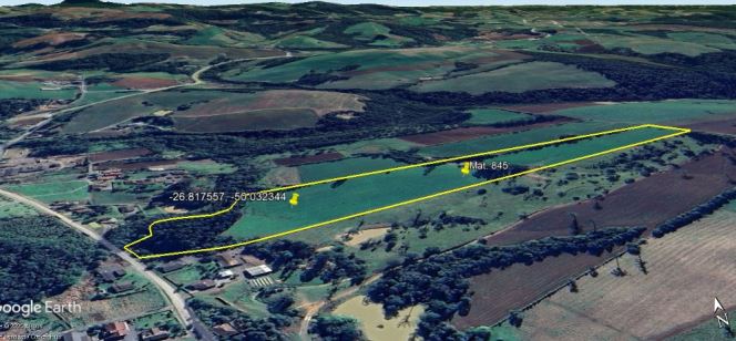 Terreno Rural 6,208500 Ha, Na Linha Ribeirão Da Prata, Rio Da Prata, No Interior Do Município De Rio Do Campo/sc, localizado em Rio Do Campo - SC