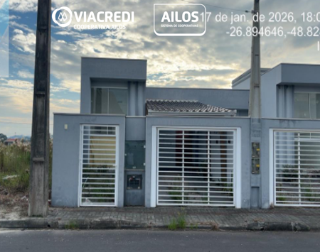 Leilão Viacredi- 1ª Praça- Residencial Dona Maurina, situado à Rua Projetada G2, Pocinho, Ilhota/SC.
