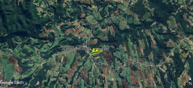 Terreno Rural 6,208500 Ha, Na Linha Ribeirão Da Prata, Rio Da Prata, No Interior Do Município De Rio Do Campo/sc, localizado em Rio Do Campo - SC