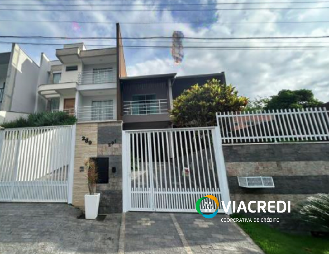 Leilão Praça Única Viacredi- Imóveis na Rua Mario Marcelo Werplotz, nº 289 (Casa 01) e 291 (Casa 02),  Tribess, Bluemau/SC.